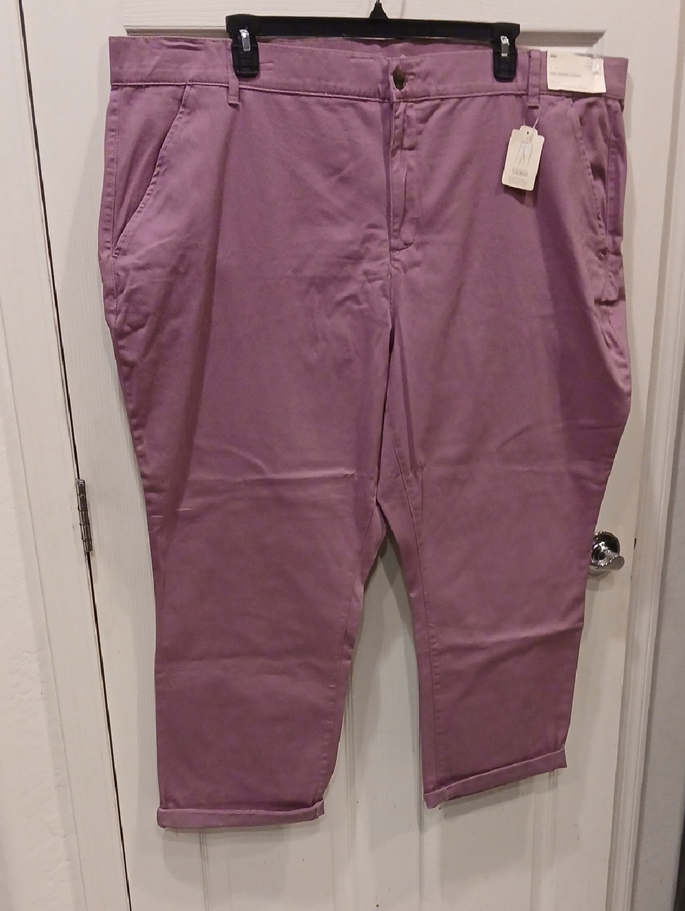 St. John's Bay Lilac Cotton-Blend Chinos
